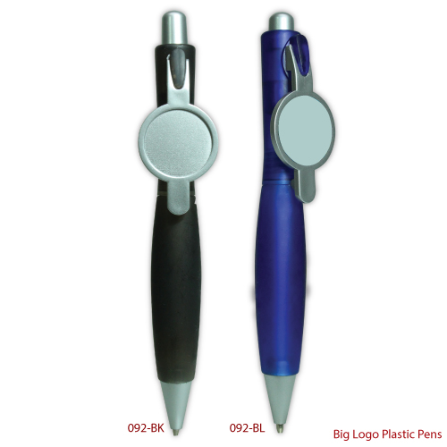 Plastic Pens with Big Logo Print
