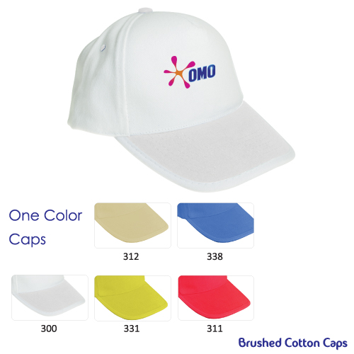 Promotional Cotton Caps in Solid Colors
