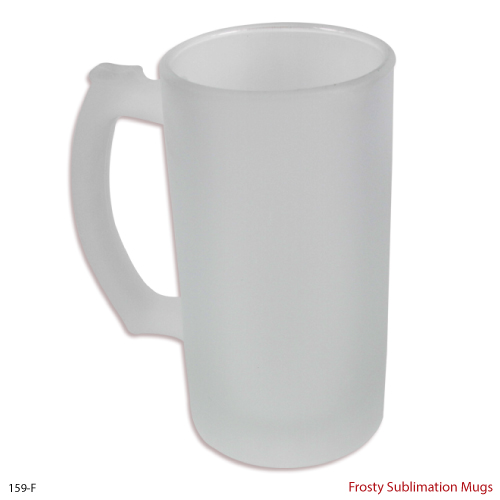 Photo Mugs in Frosted Glass with Logo Branding
