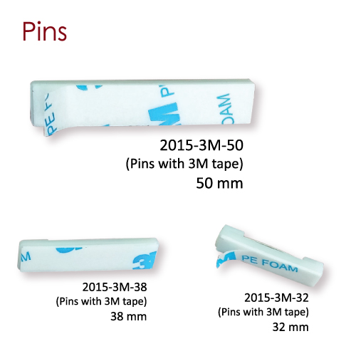 Pins for Badges With 3M Adhesive Tape
