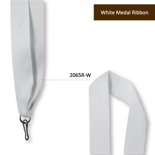 Medal Ribbon in White Color