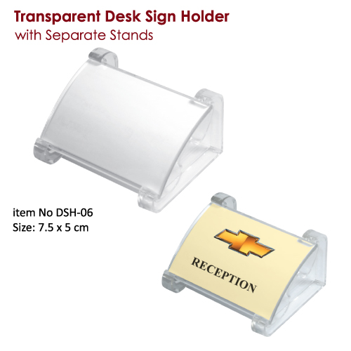 Transparent Table Signs Holders