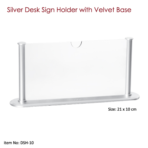 Silver Table Sign Holders
