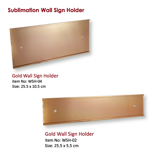 Golden Wall Sign Holders