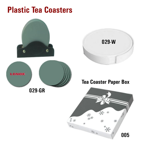 Tea Coasters in Plastic