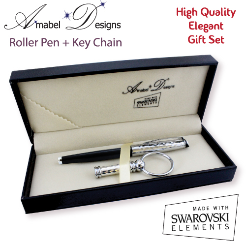 Roller Pen with Keychain Gift Set