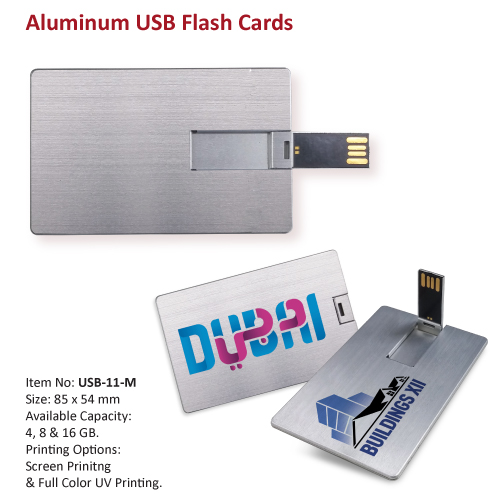 Aluminum Card USB Flash Drives