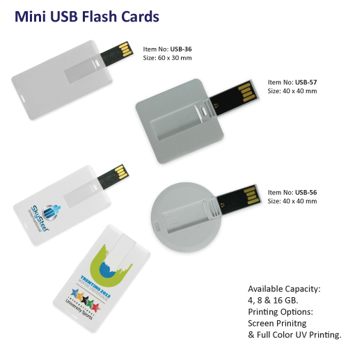 Small Card Shape USB Flash