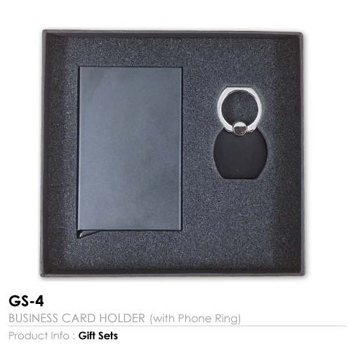Gift Set Business Card Holder with Phone Ring