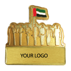 National Day Golden Badges with back magnet