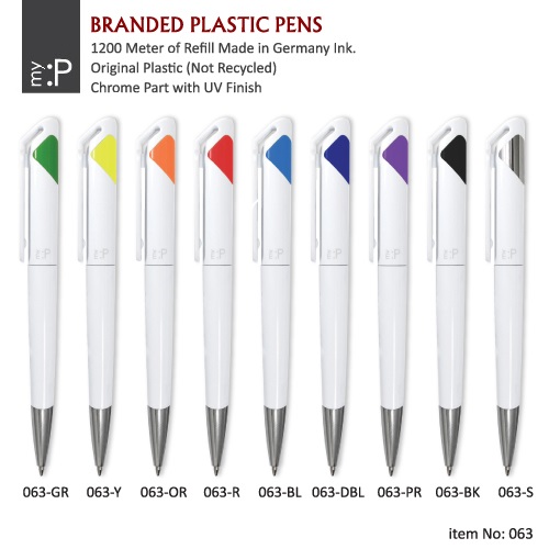 Branded Plastic Pens 063
