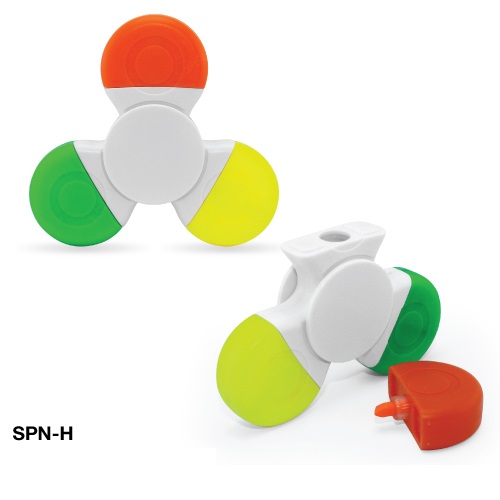 Spinner with 3 Colors Highlighter