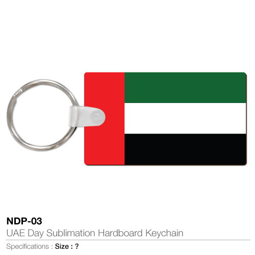 National Day Hardboard Keychains