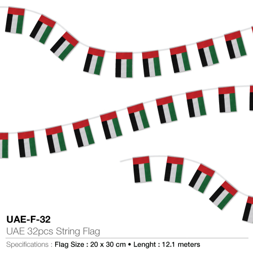 UAE 32pcs String Flag for National Day