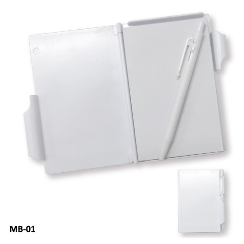 Hard Cover Notepad with Pen