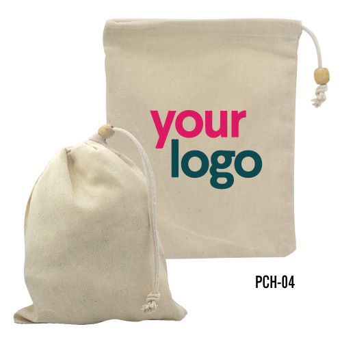 Cotton Pouch with Drawstring PCH-04