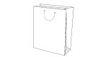 Laminated  Paper Shopping Bag A3 Size - White Color
