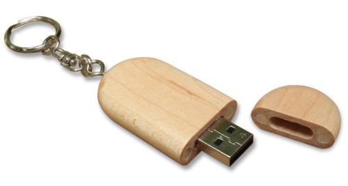 Wooden USB Key Holder 4GB
