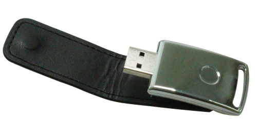 Leather Cover 8GB USB - Black - 47