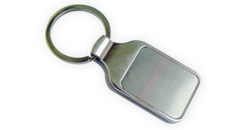 Two side Plates Metal Keychain with box - 29