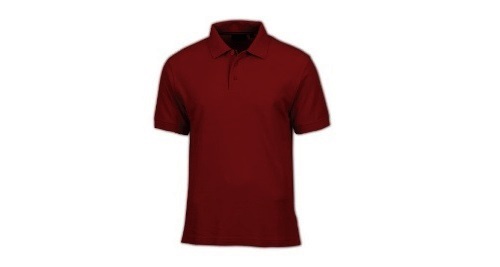 Cotton Polo T-shirt - Maroon Color